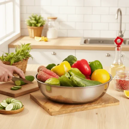 Multi-Purpose Stainless Steel Kitchen Bowl